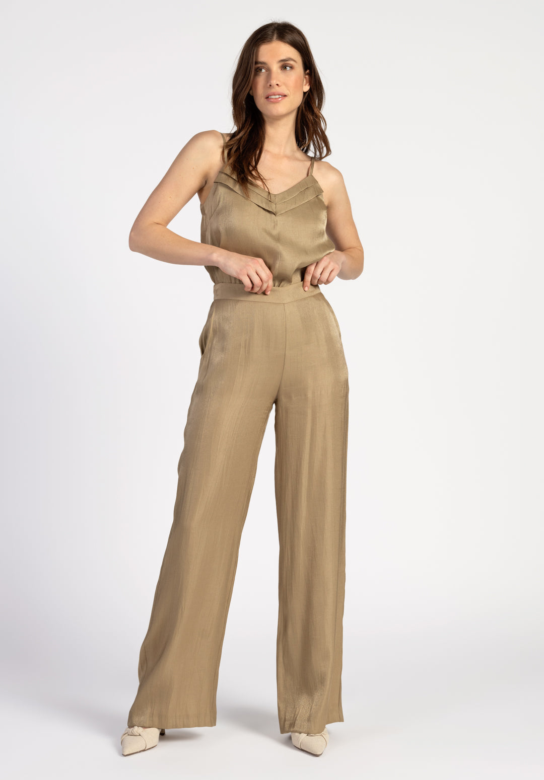 Searle Shimmery Pants Olive