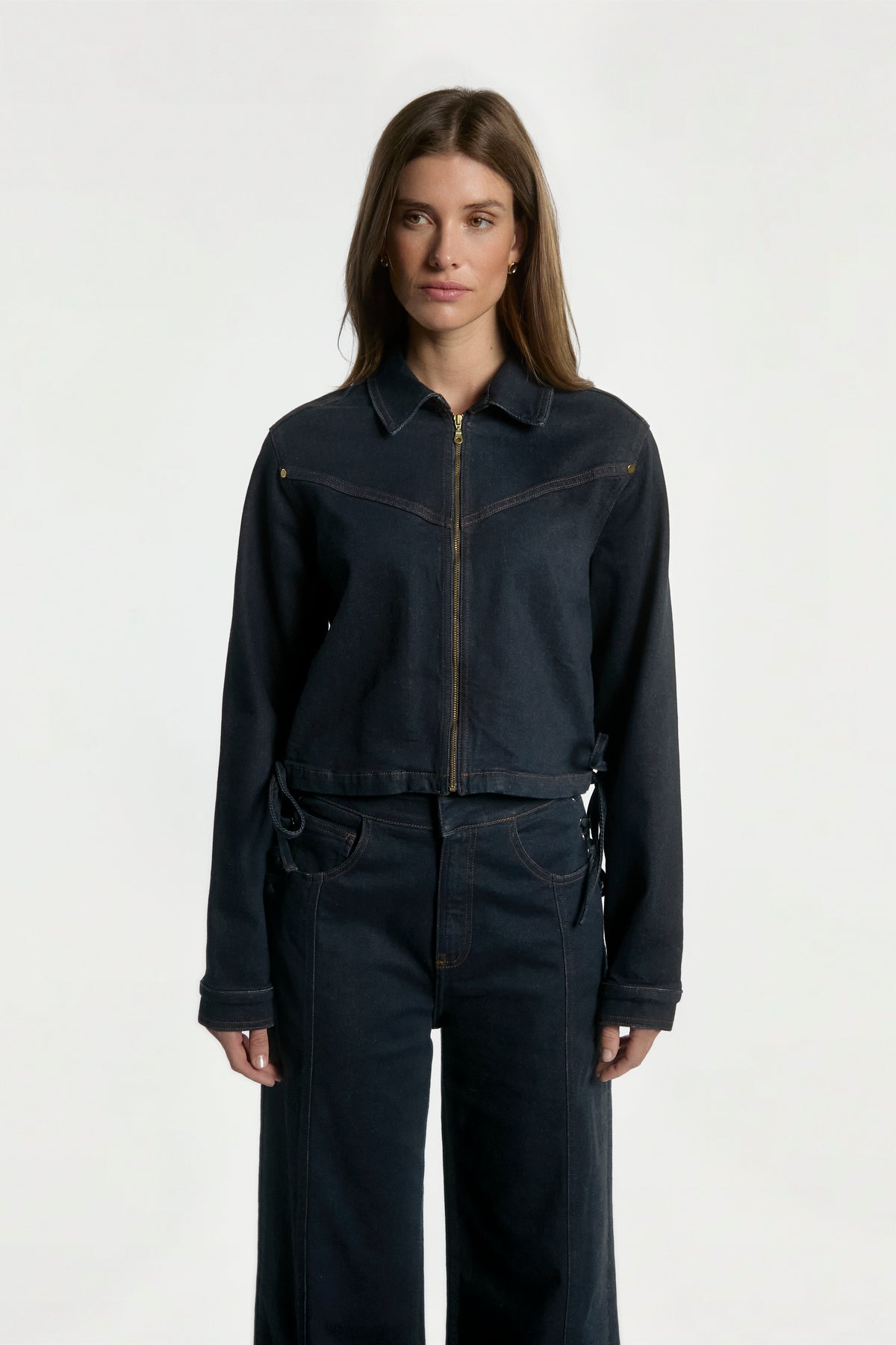 Judith denim jas blauw