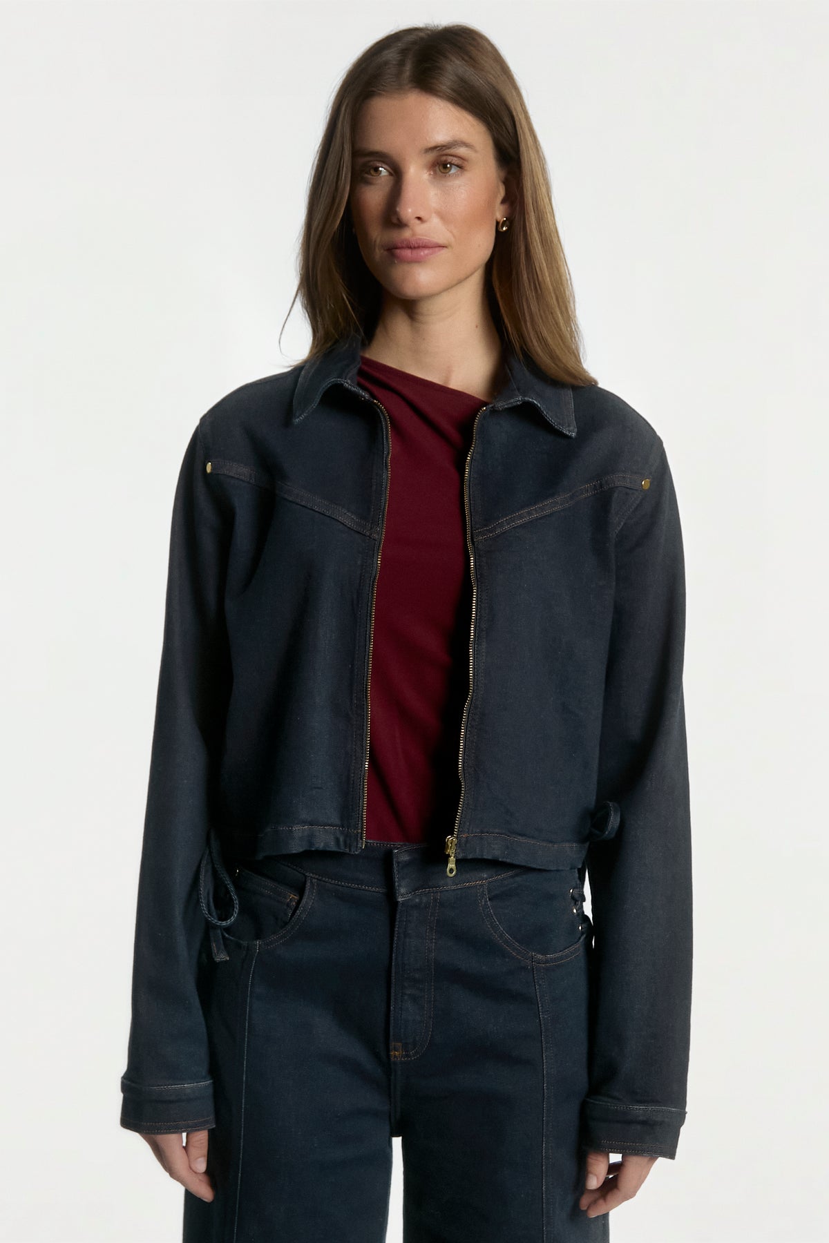 Judith denim jas blauw