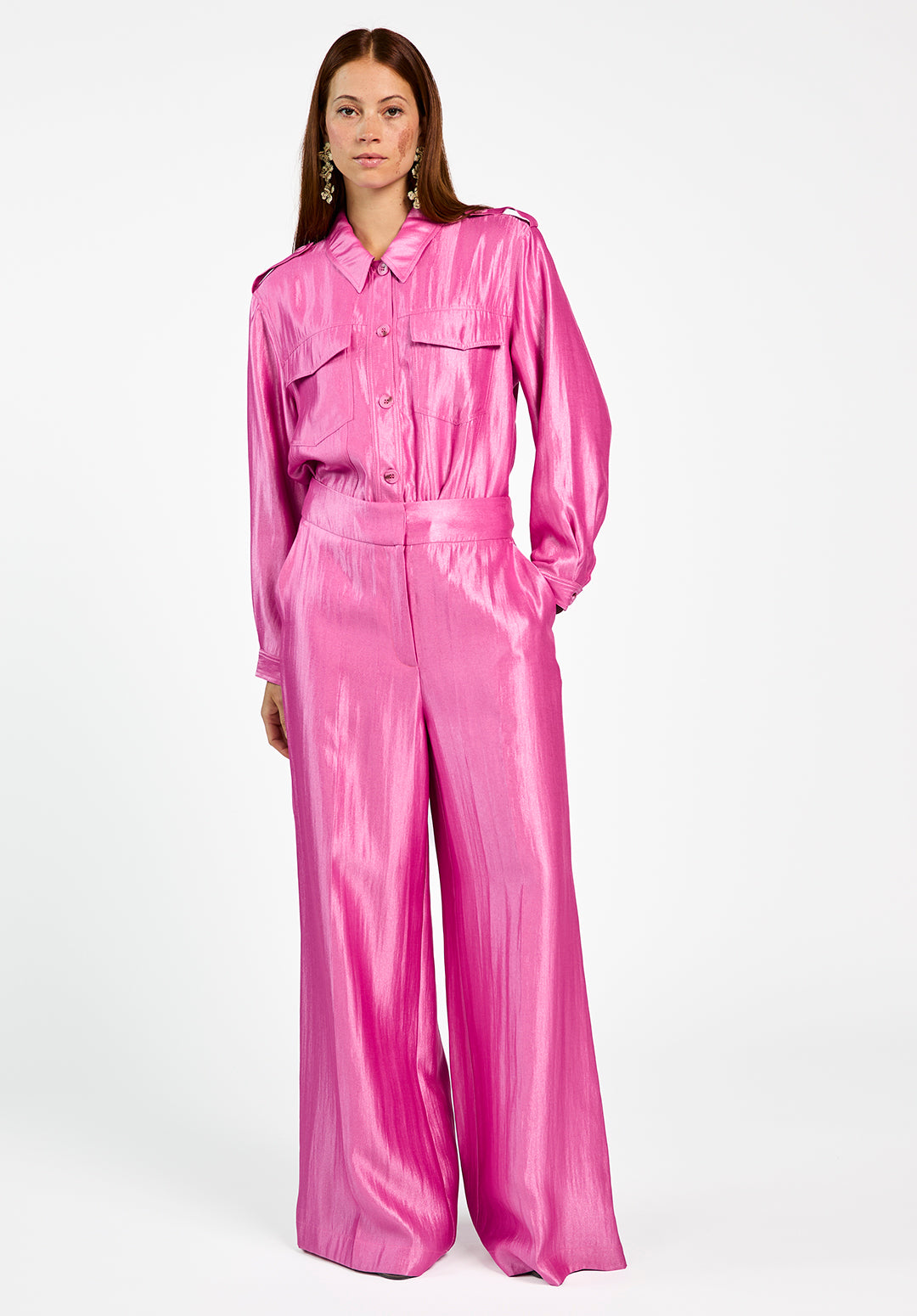 Nore Shine Pants Pink