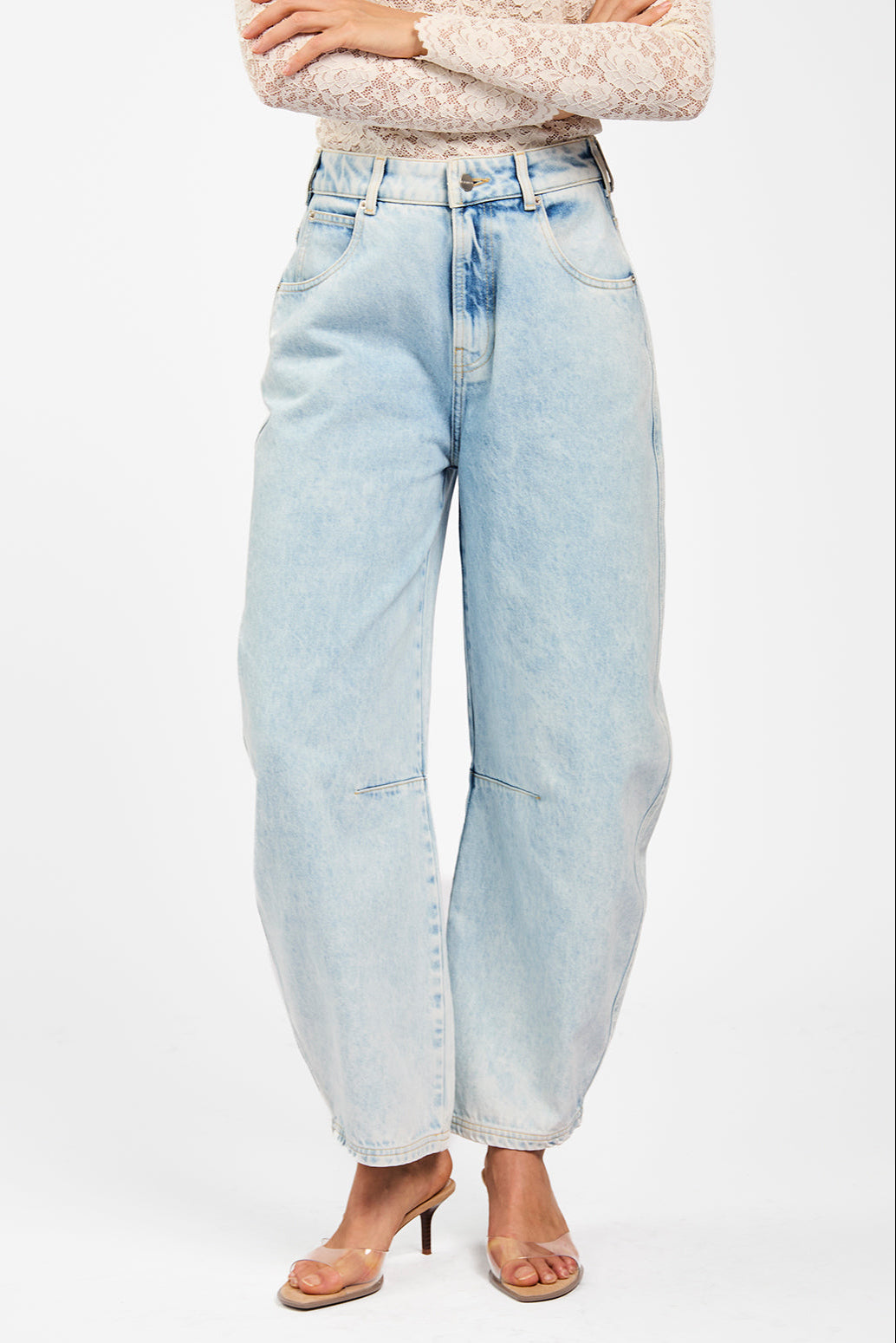 Sacha barrel jeans lichtblauw