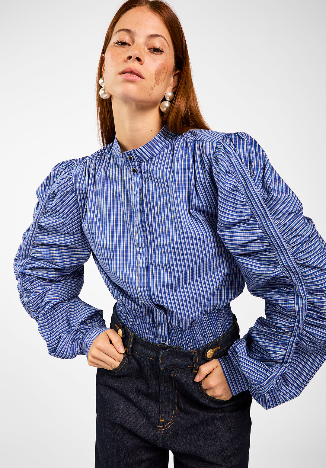 Beaudine Blouse Blue