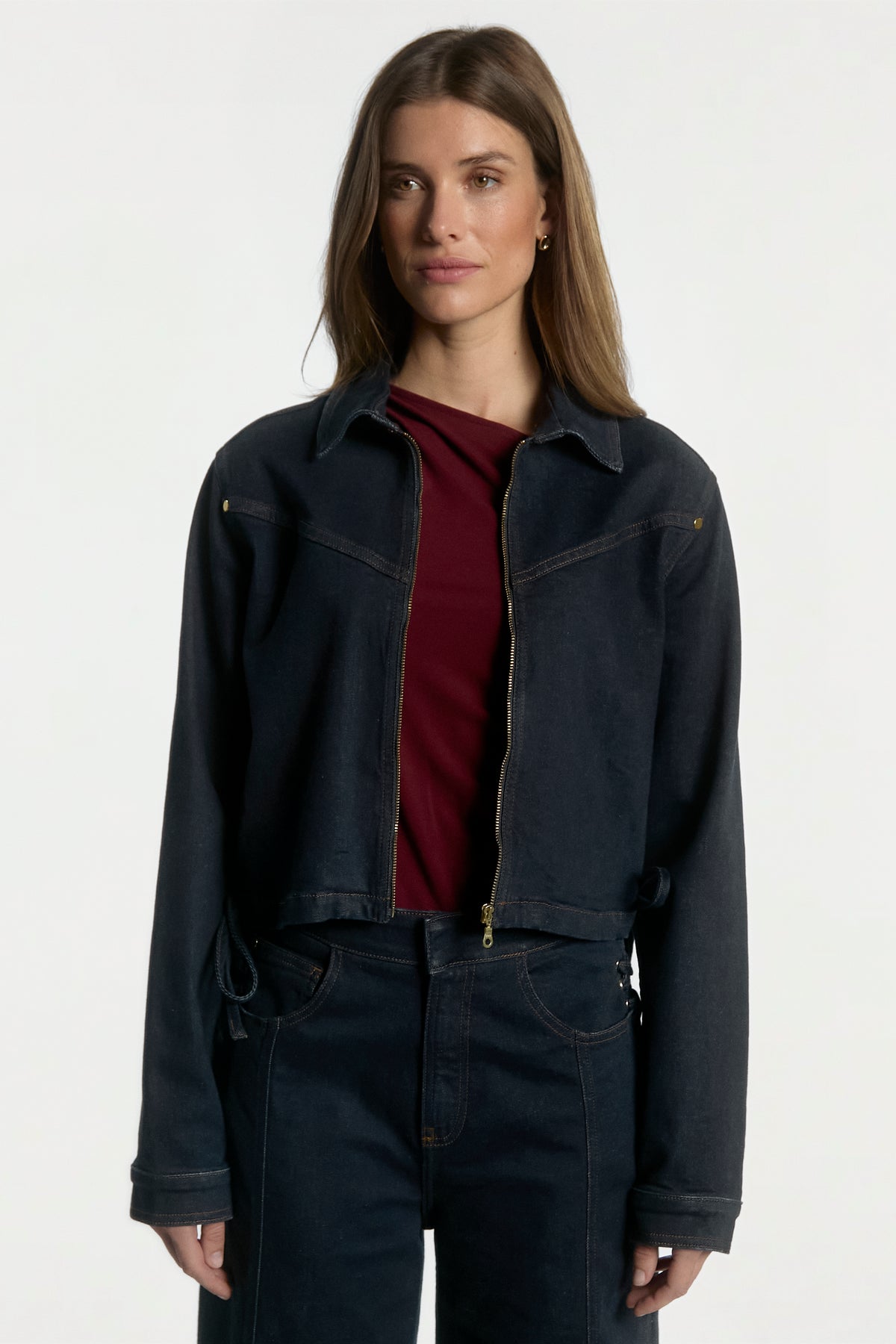 Judith denim jas blauw