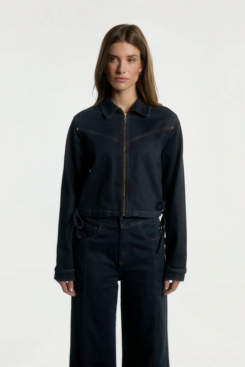 Judith denim jas blauw