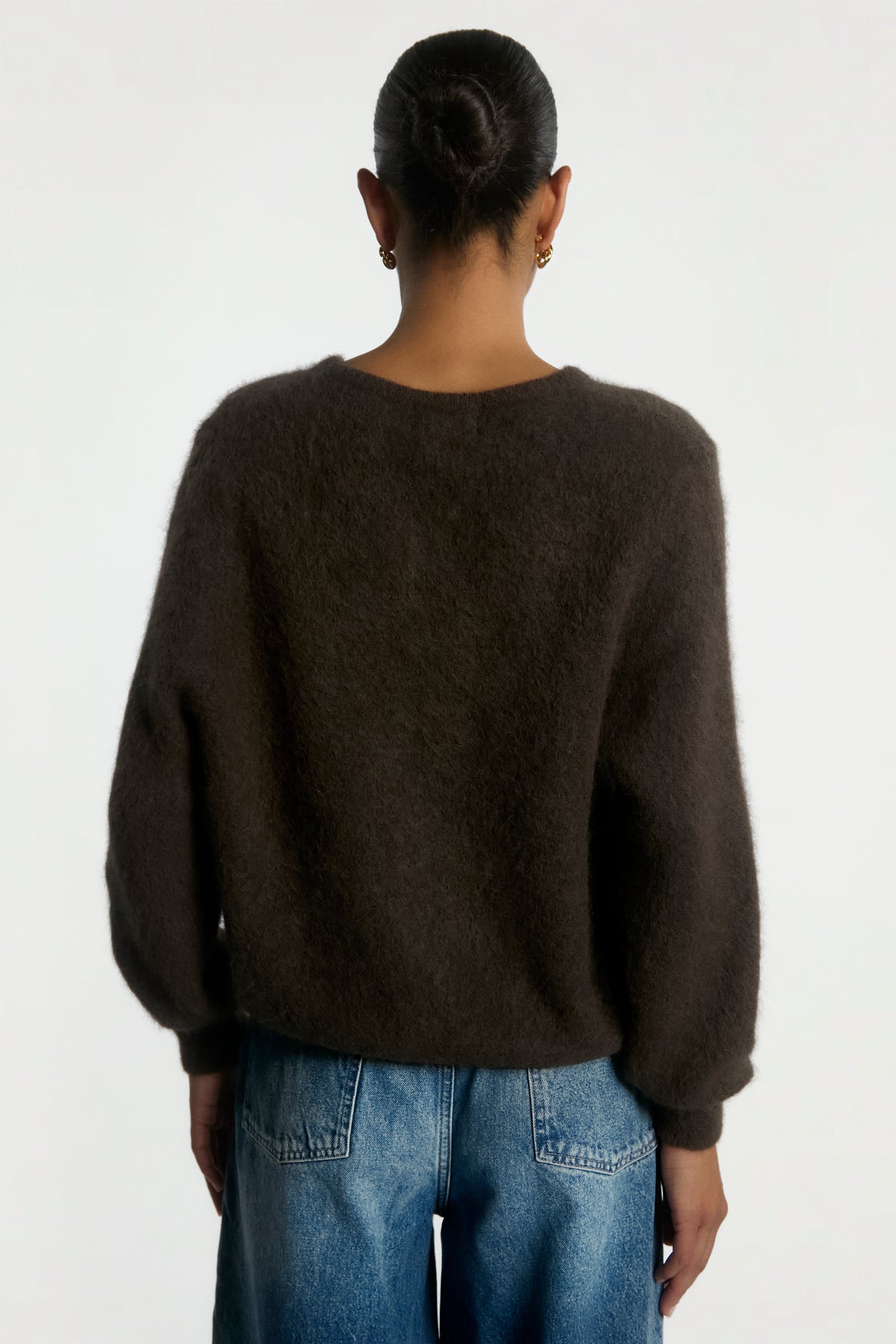 Lorys vest donker  bruin