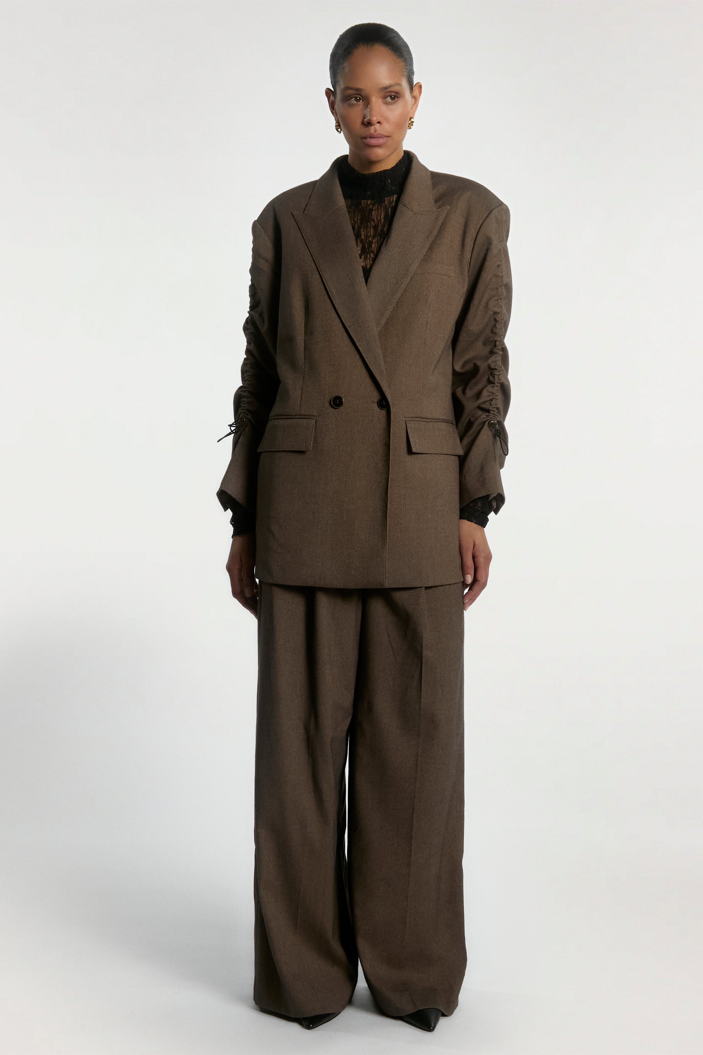 Kendal tweed blazer bruin