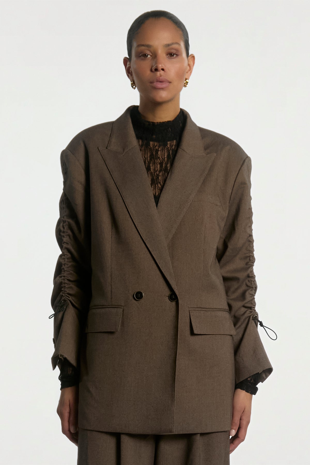 Kendal tweed blazer bruin