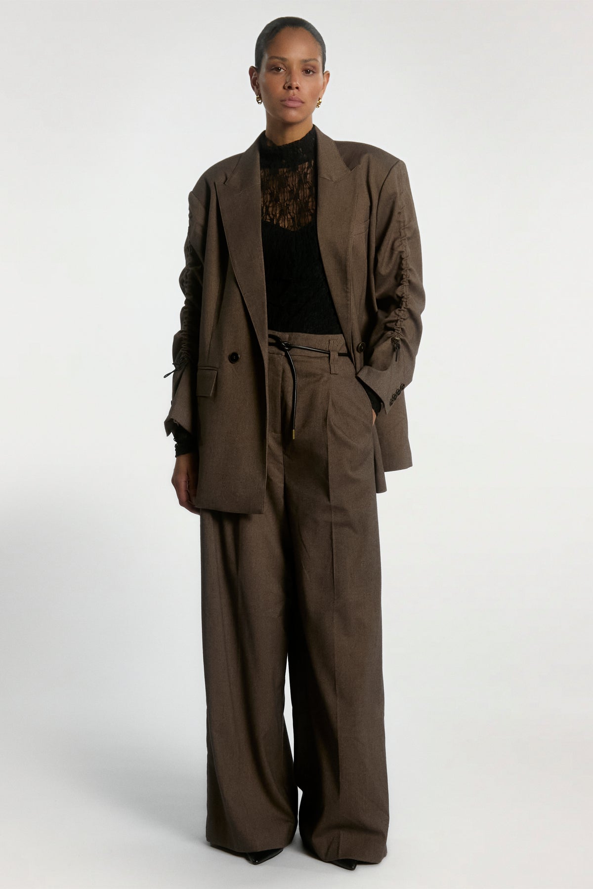 Kendal tweed blazer bruin