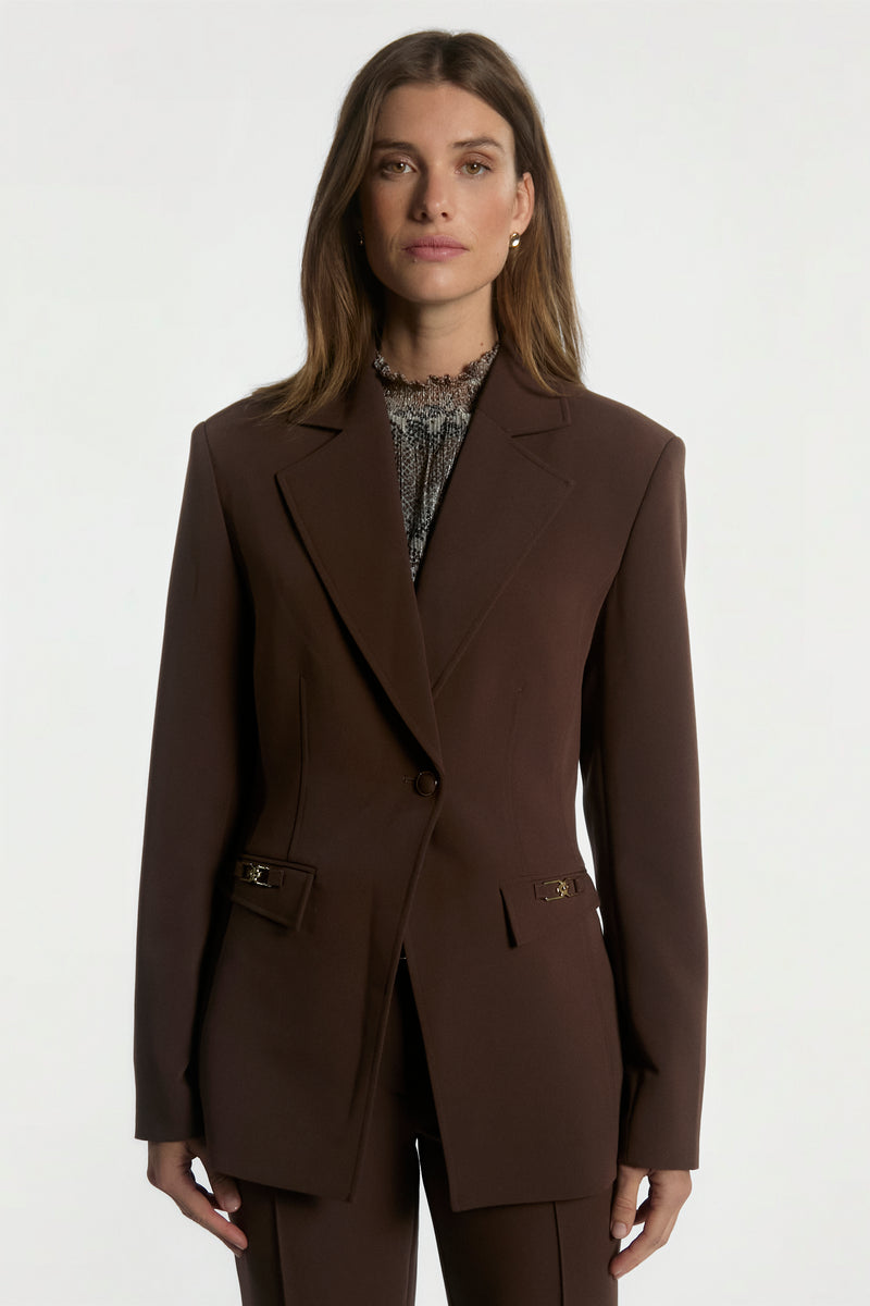 Toulon blazer dark brown