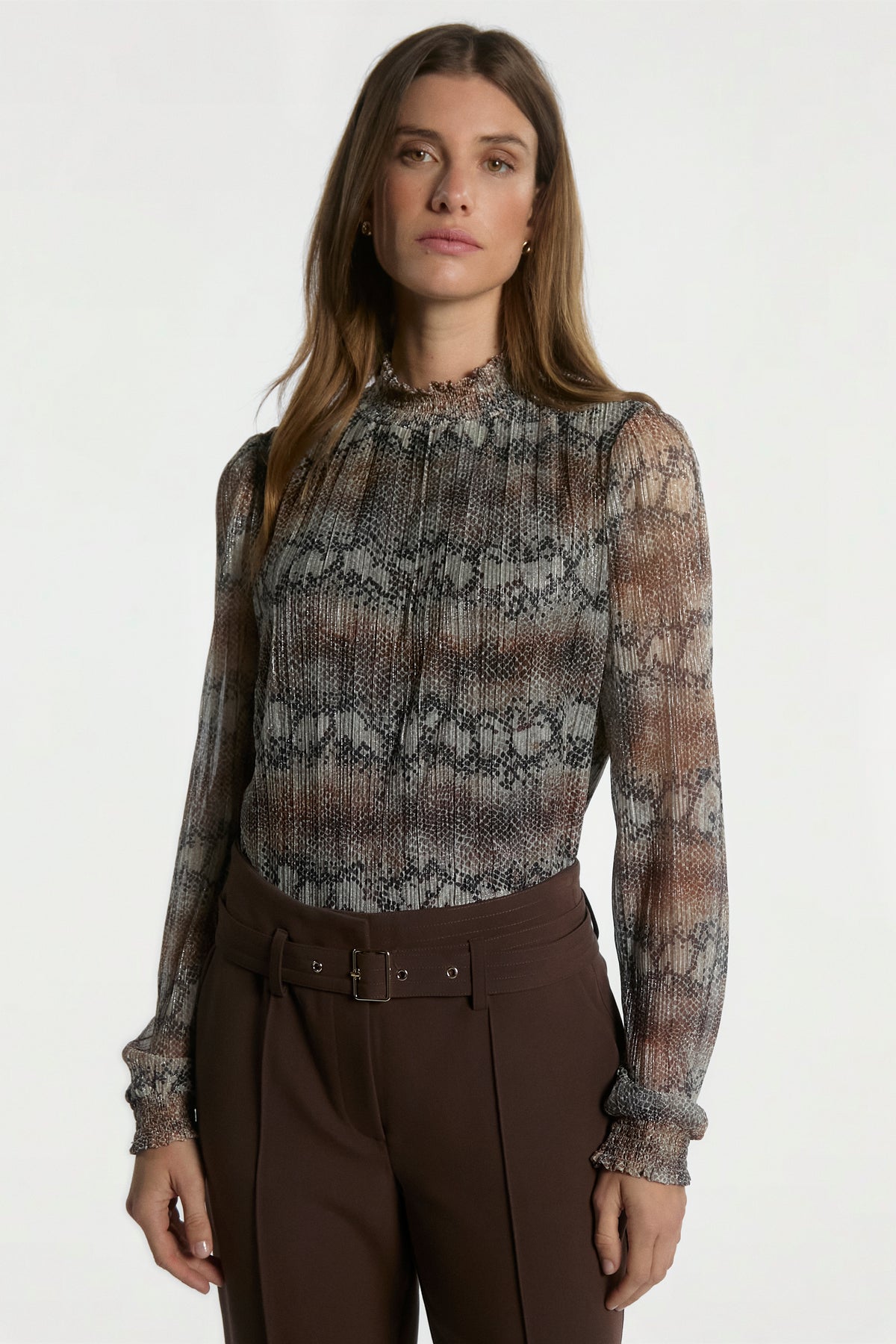 Tory snake top brown