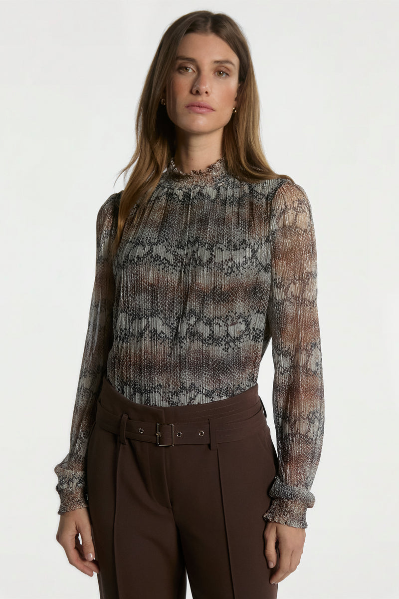 Tory snake top brown
