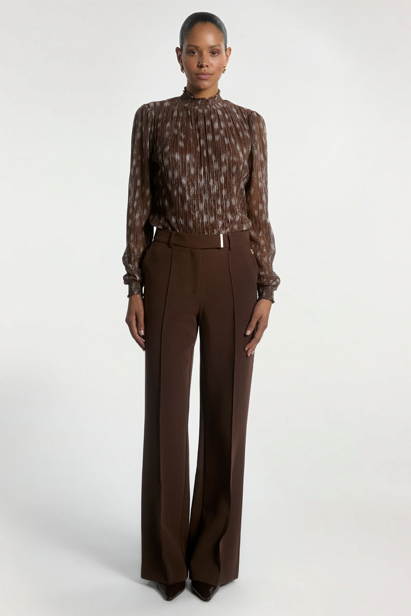 Chantalle broek donker bruin