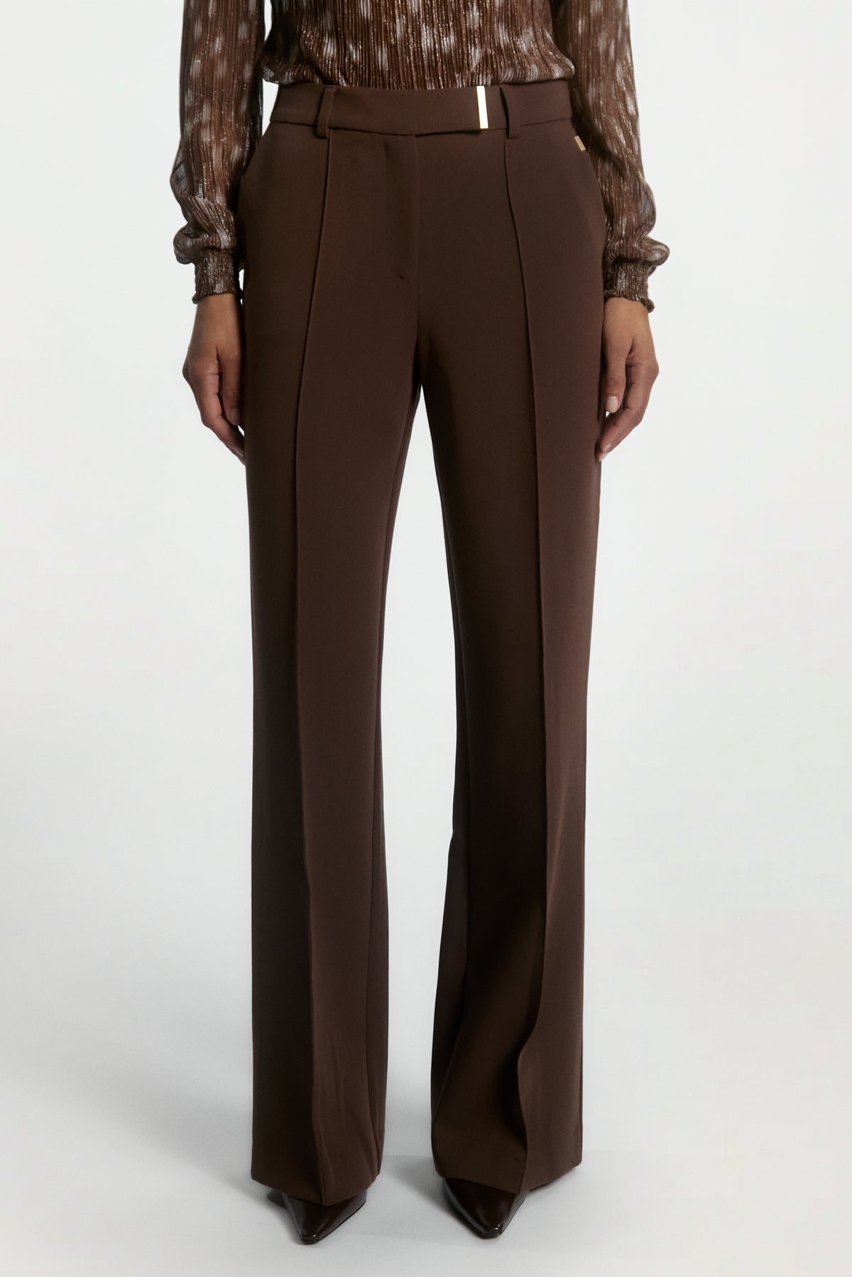 Chantalle broek donker bruin