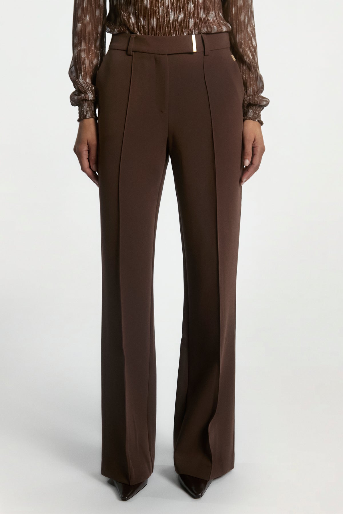 Chantalle broek donker bruin