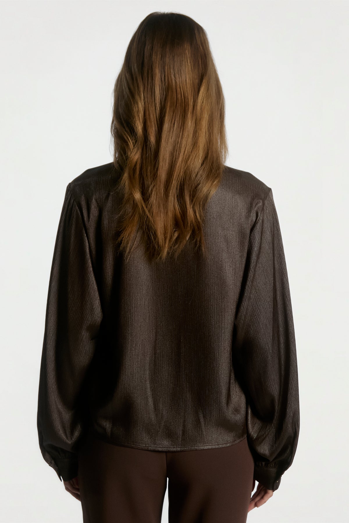 Liv blouse donker bruin