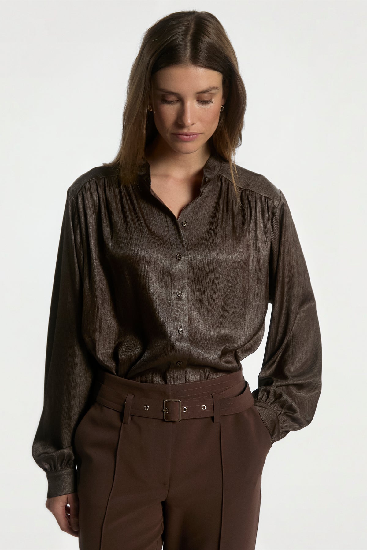 Liv blouse dark brown
