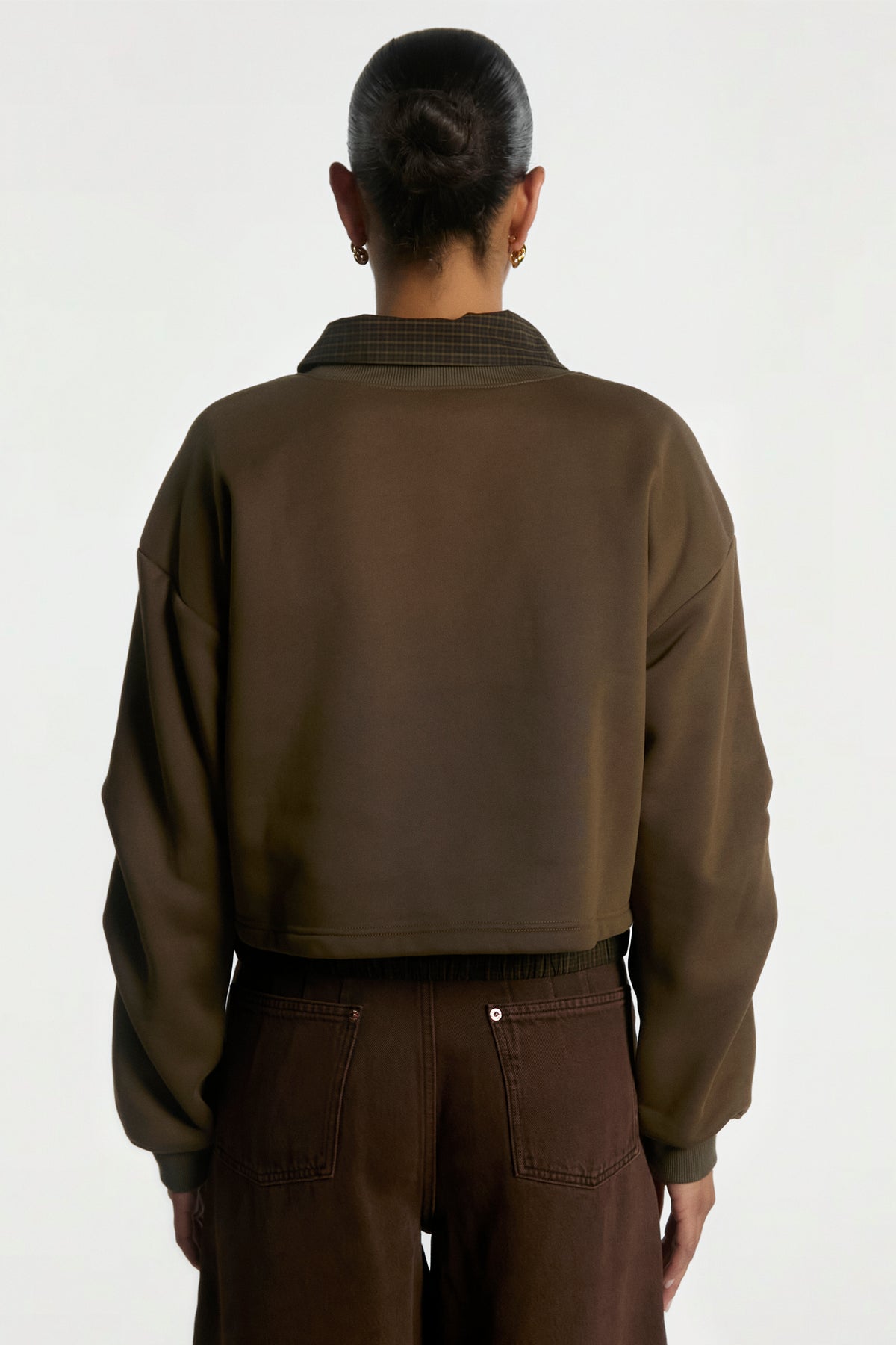 Mure check sweater green