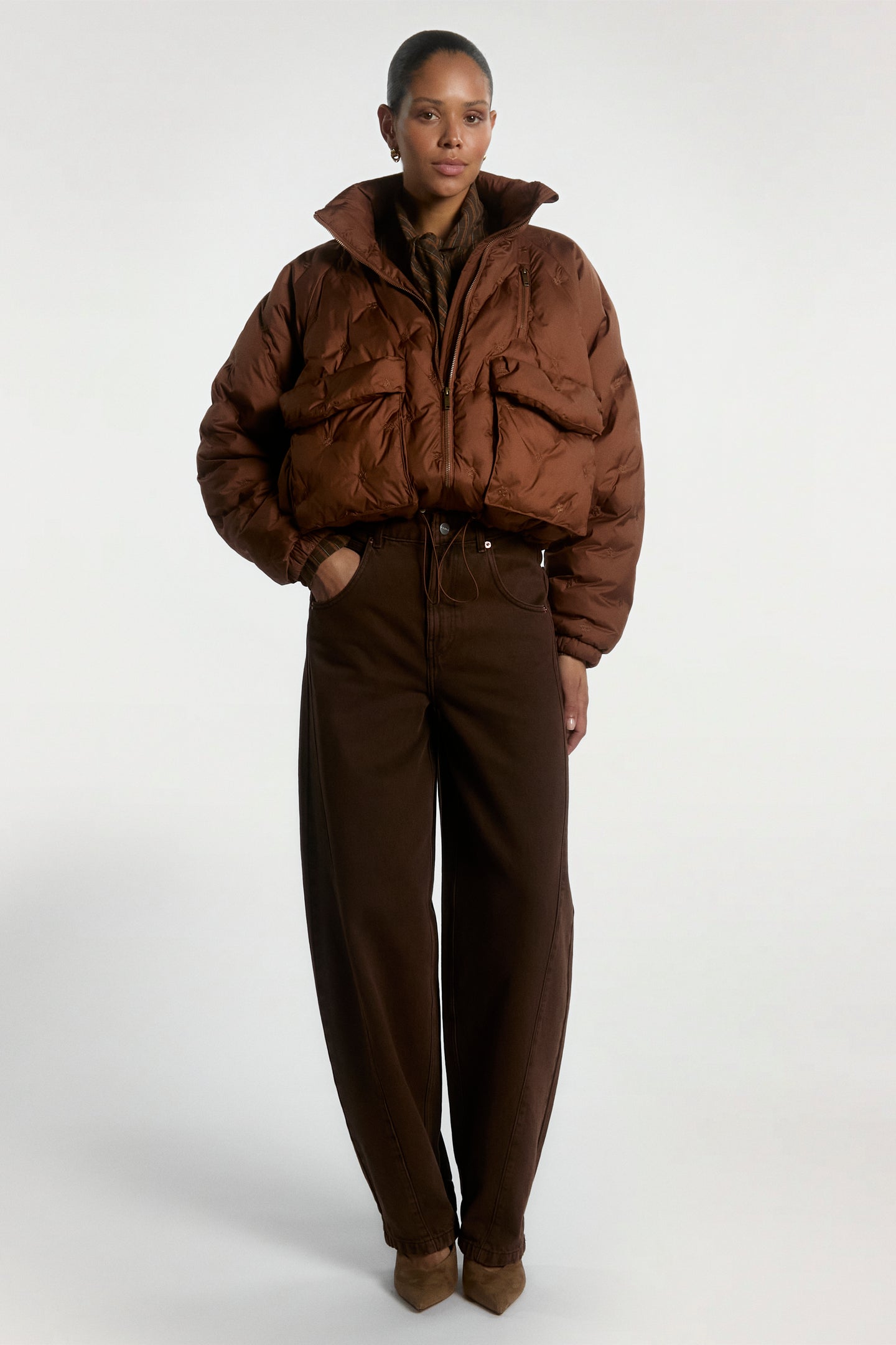 Roseau jas bruin
