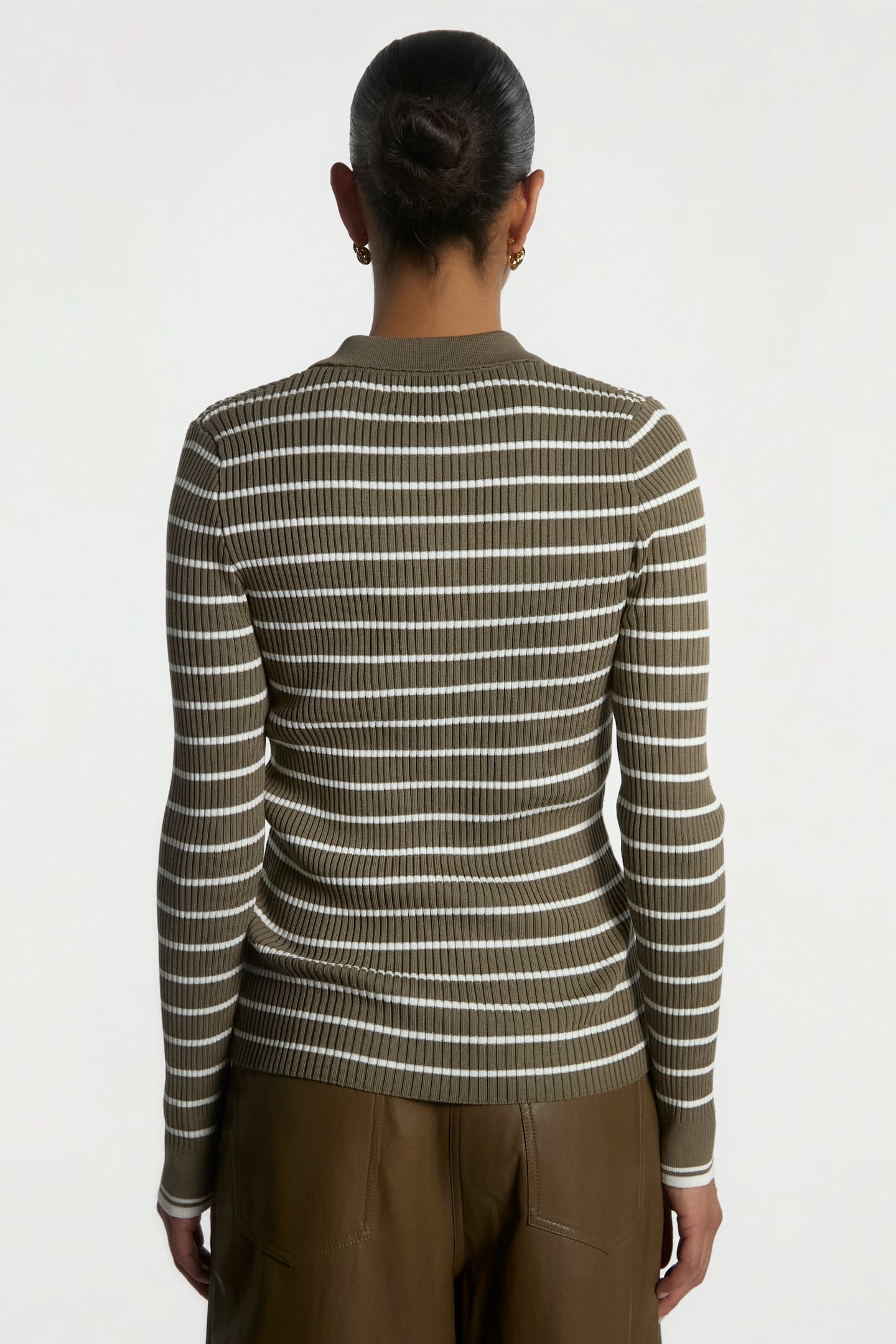 Olin stripe top groen