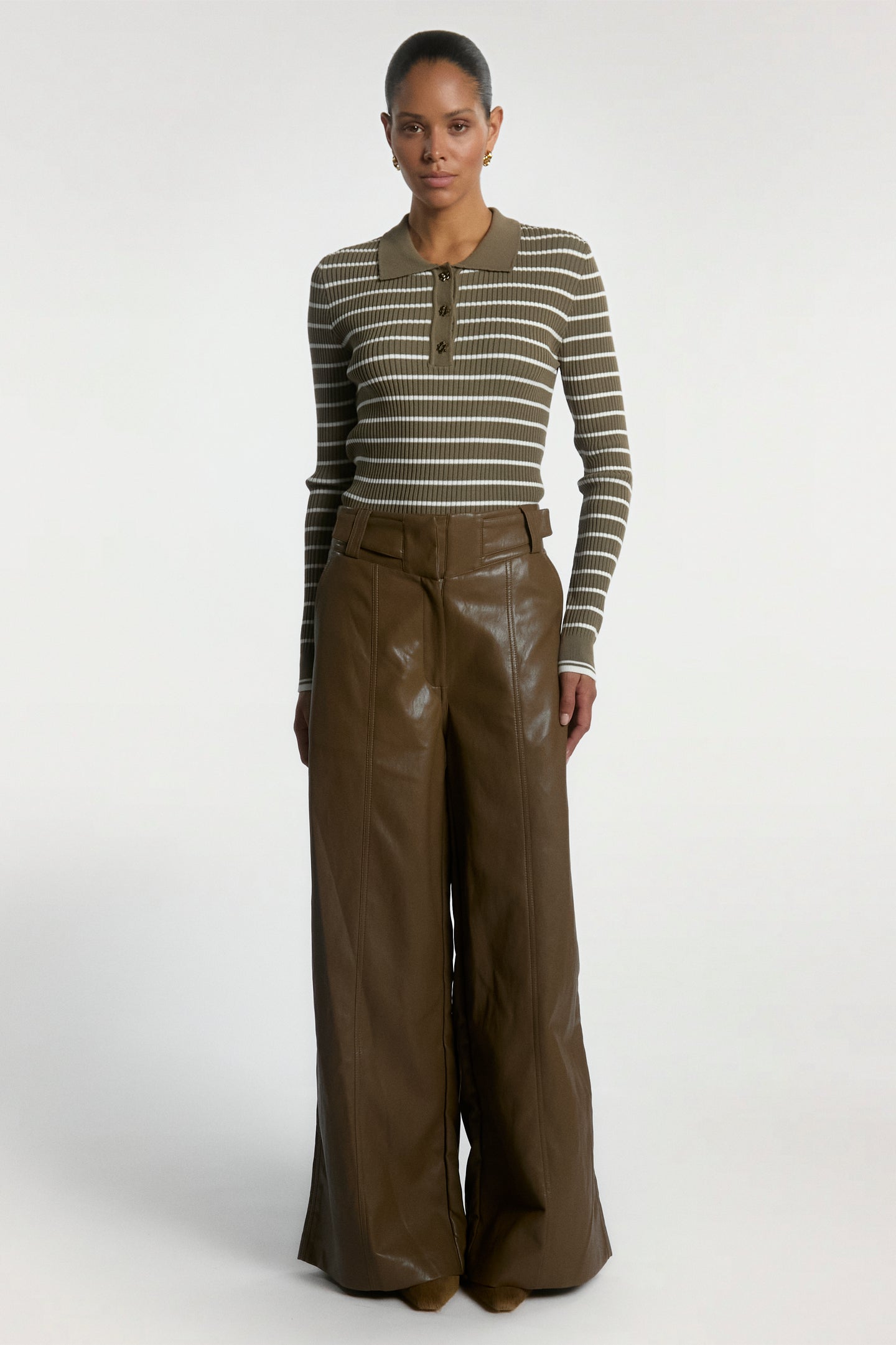 Olin stripe top groen