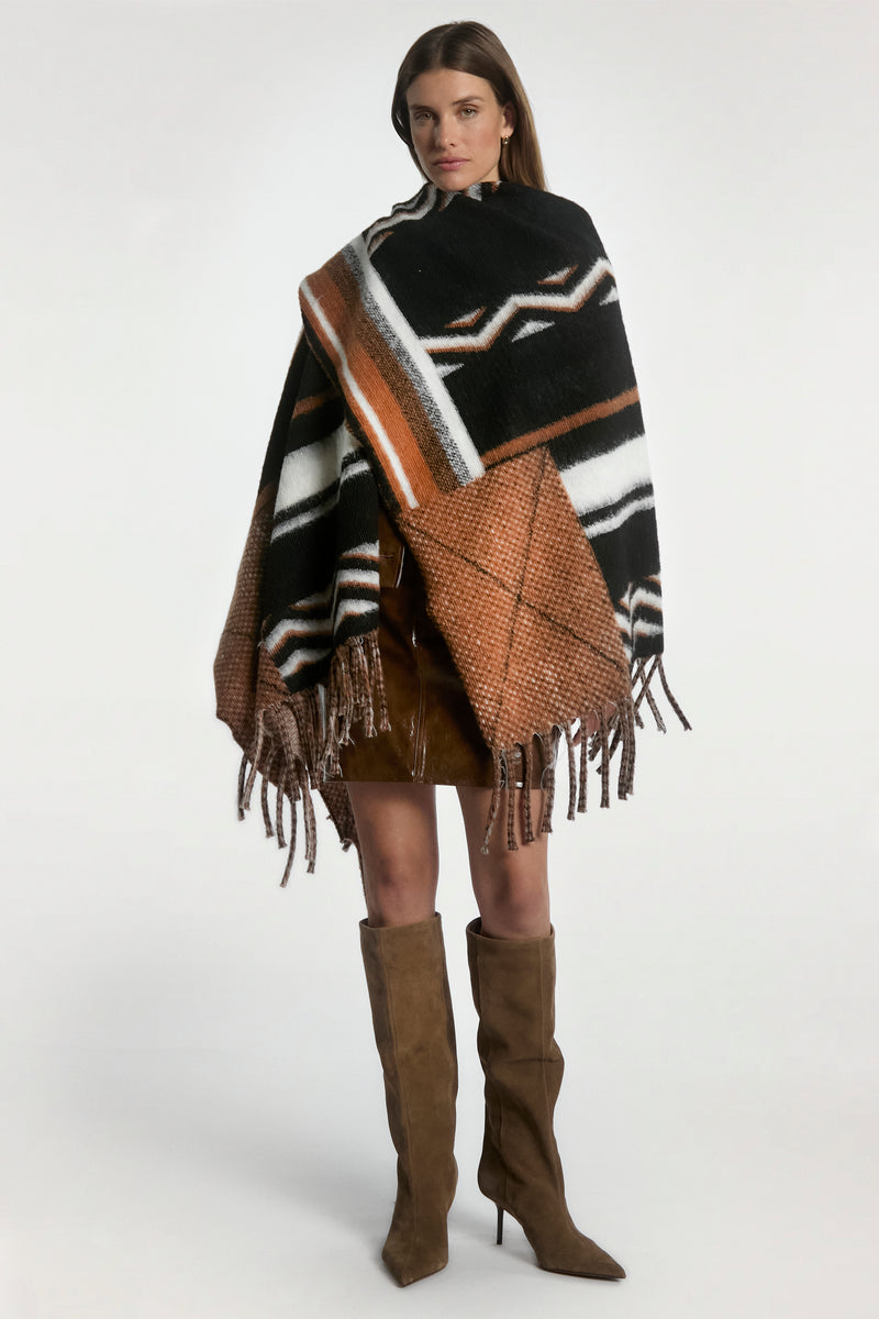 Mila poncho black 