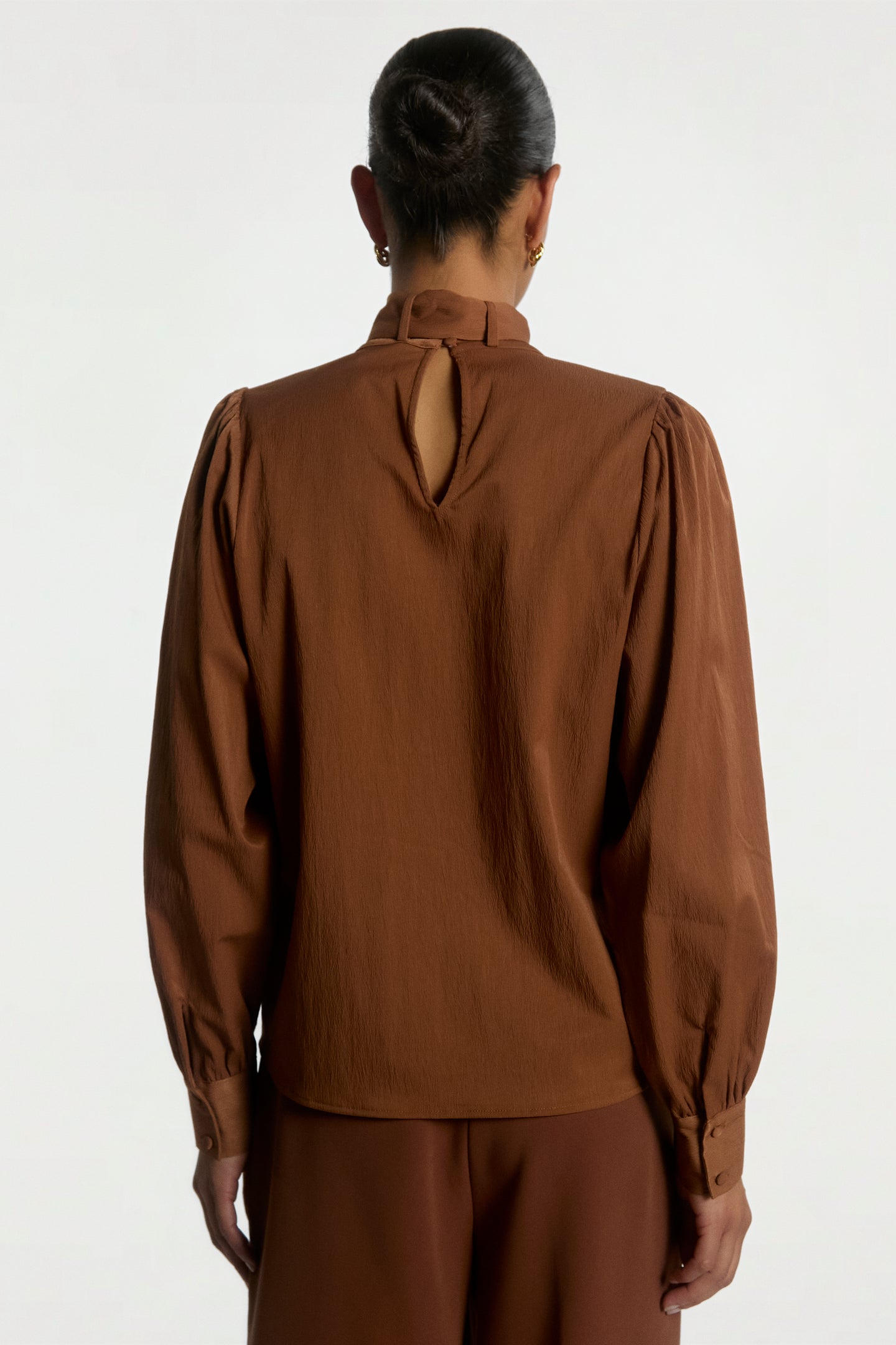 Bowi blouse bruin