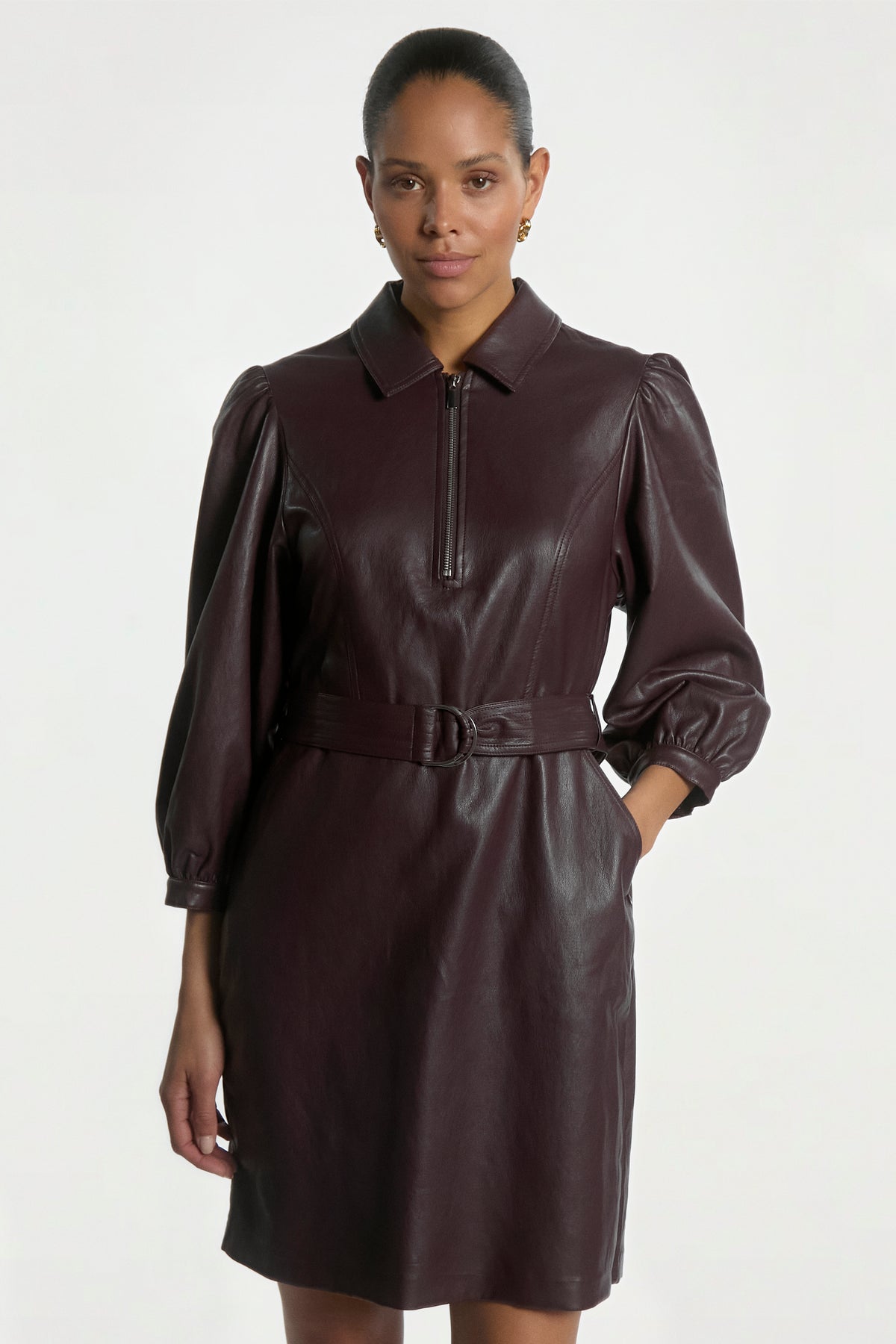 Semira dress burgundy