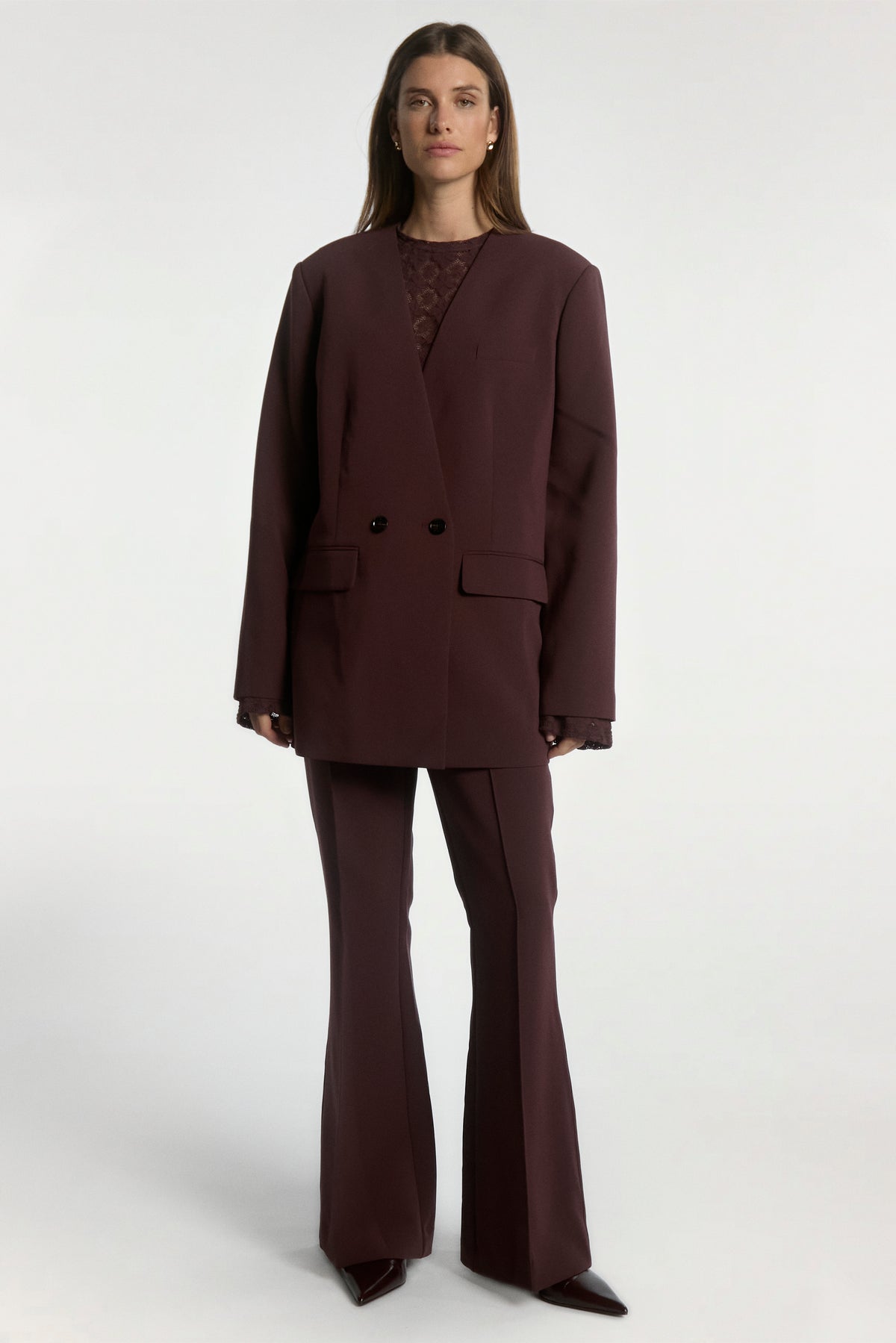 Luray blazer burgundy