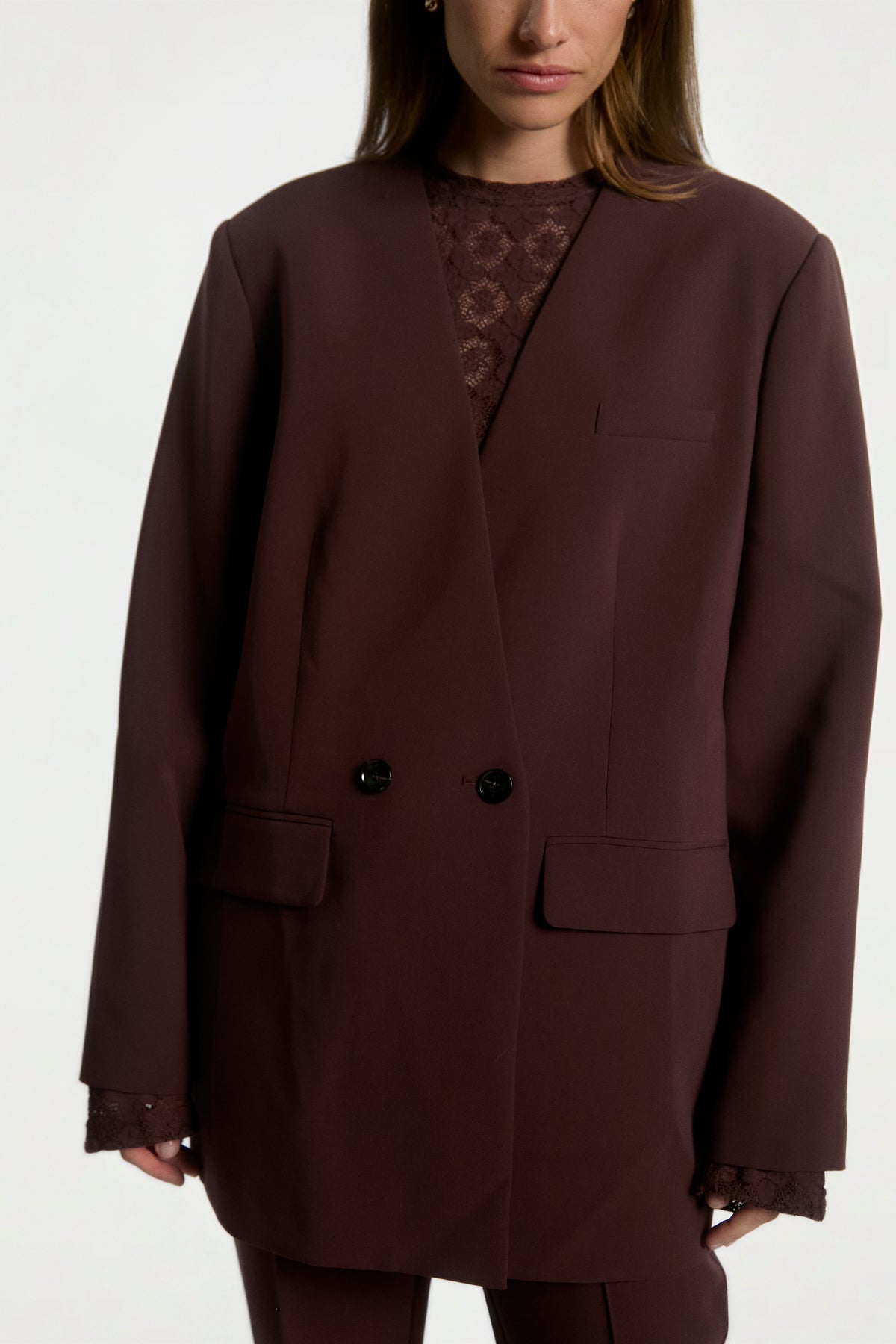 Luray blazer burgundy