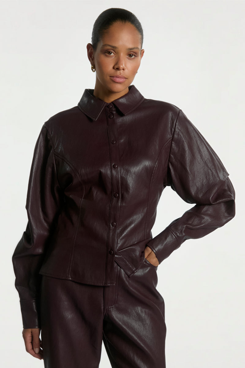 Isabel blouse burgundy