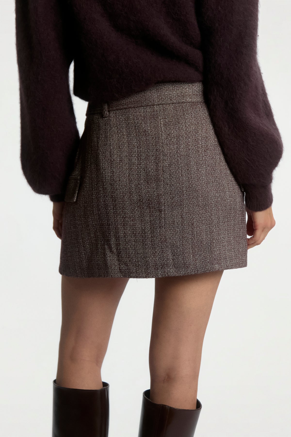 Arlen Burgundy Skirt