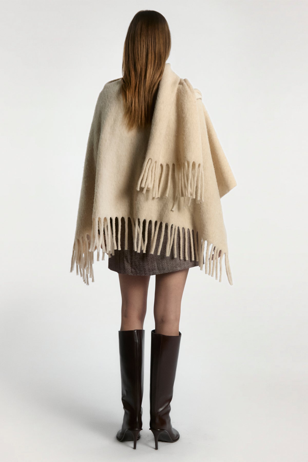 Mila poncho creme