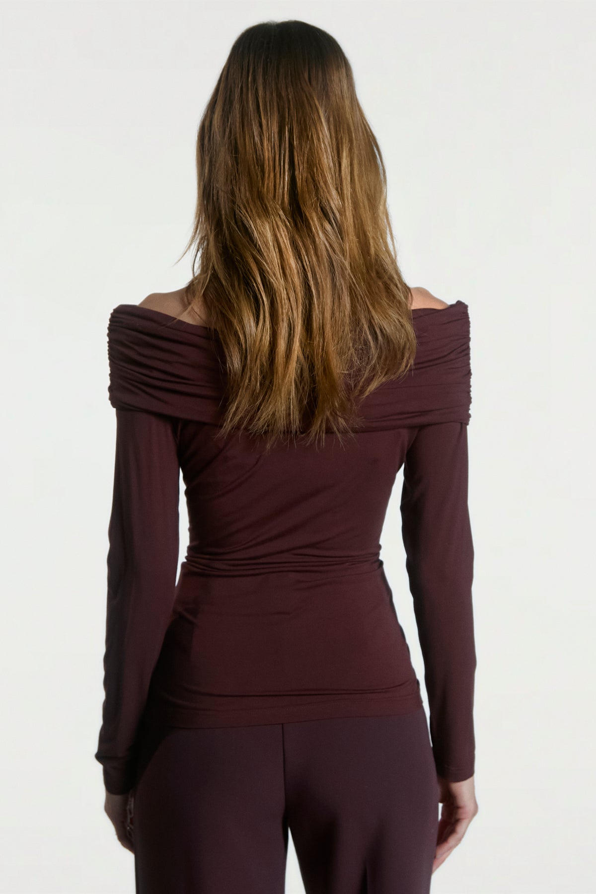 Josie top bordeaux
