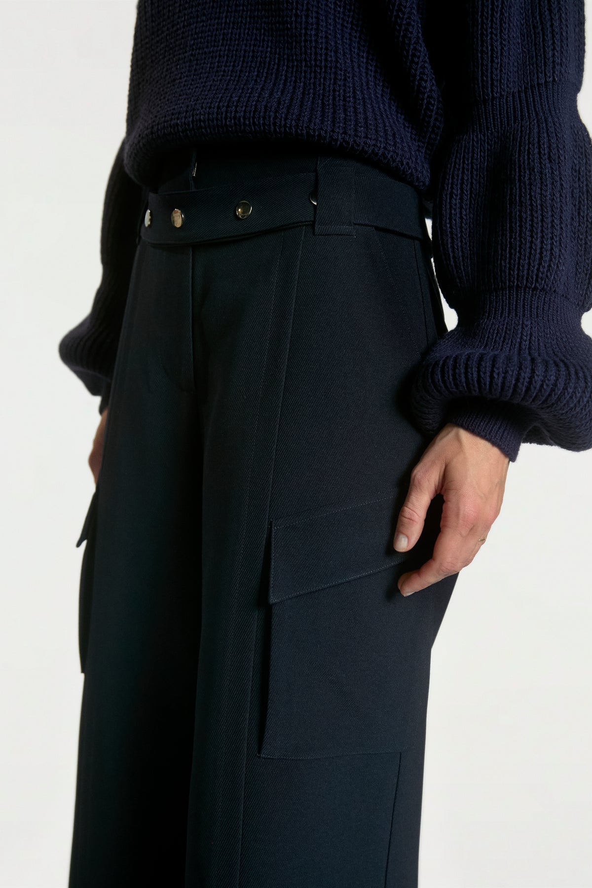 Elvar dark blue trousers
