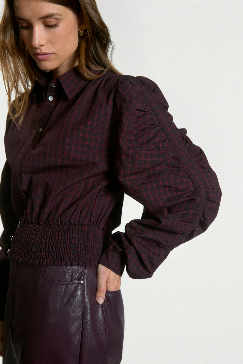 Beaudine blouse burgundy