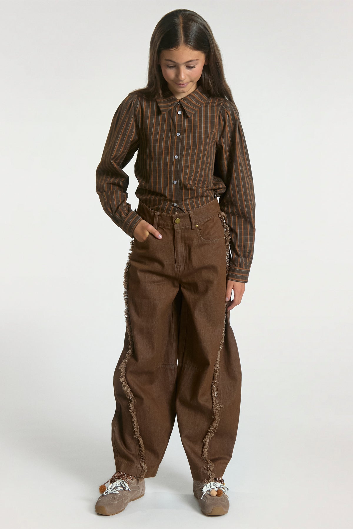 Janesse blouse bruin
