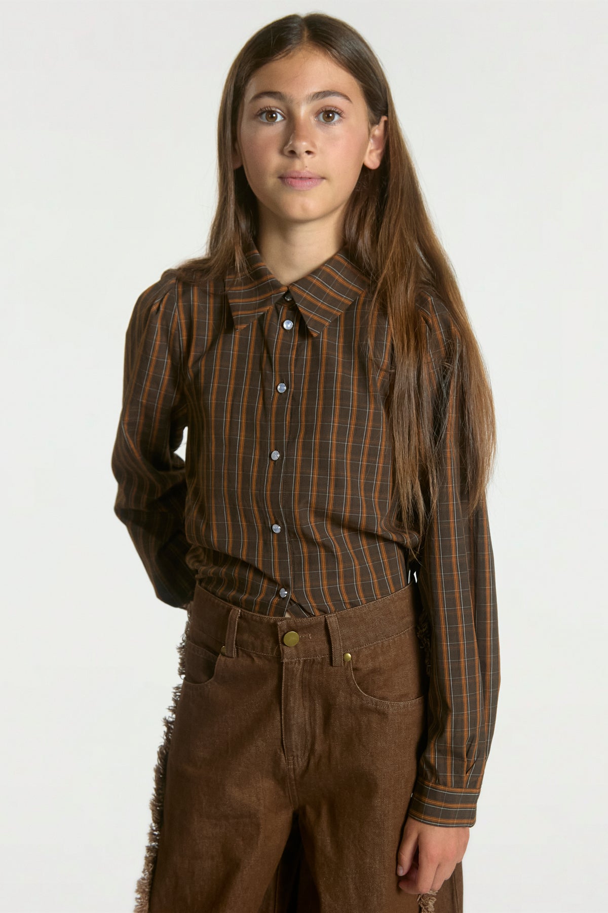 Janesse blouse bruin