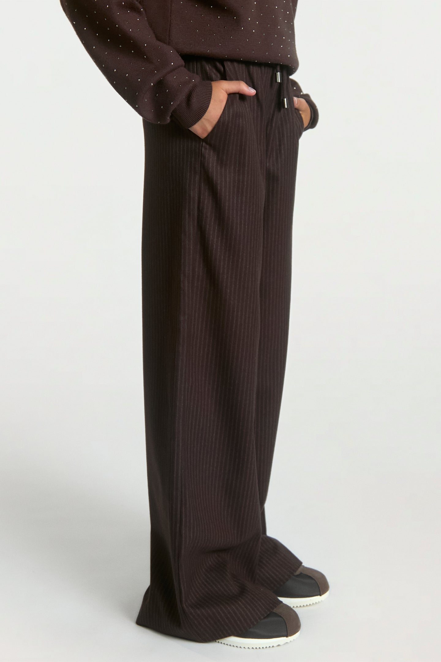 Esila broek donkerbruin
