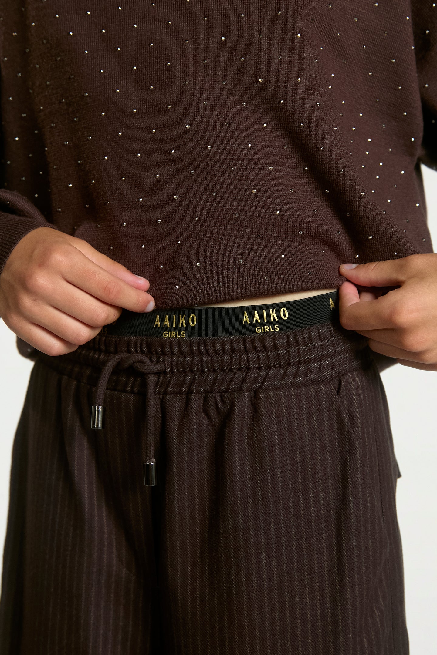 Esila broek donkerbruin