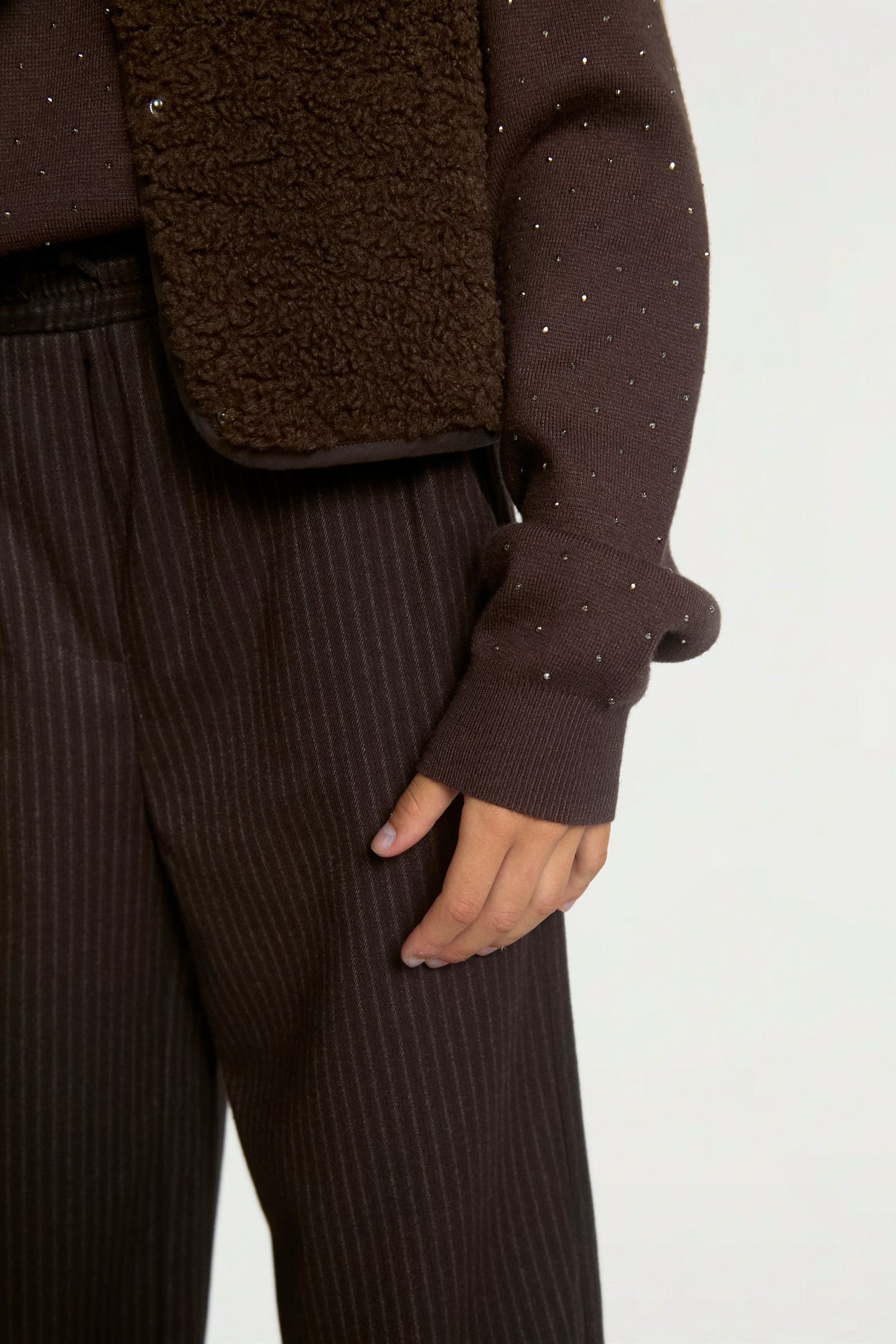 Esila broek donkerbruin