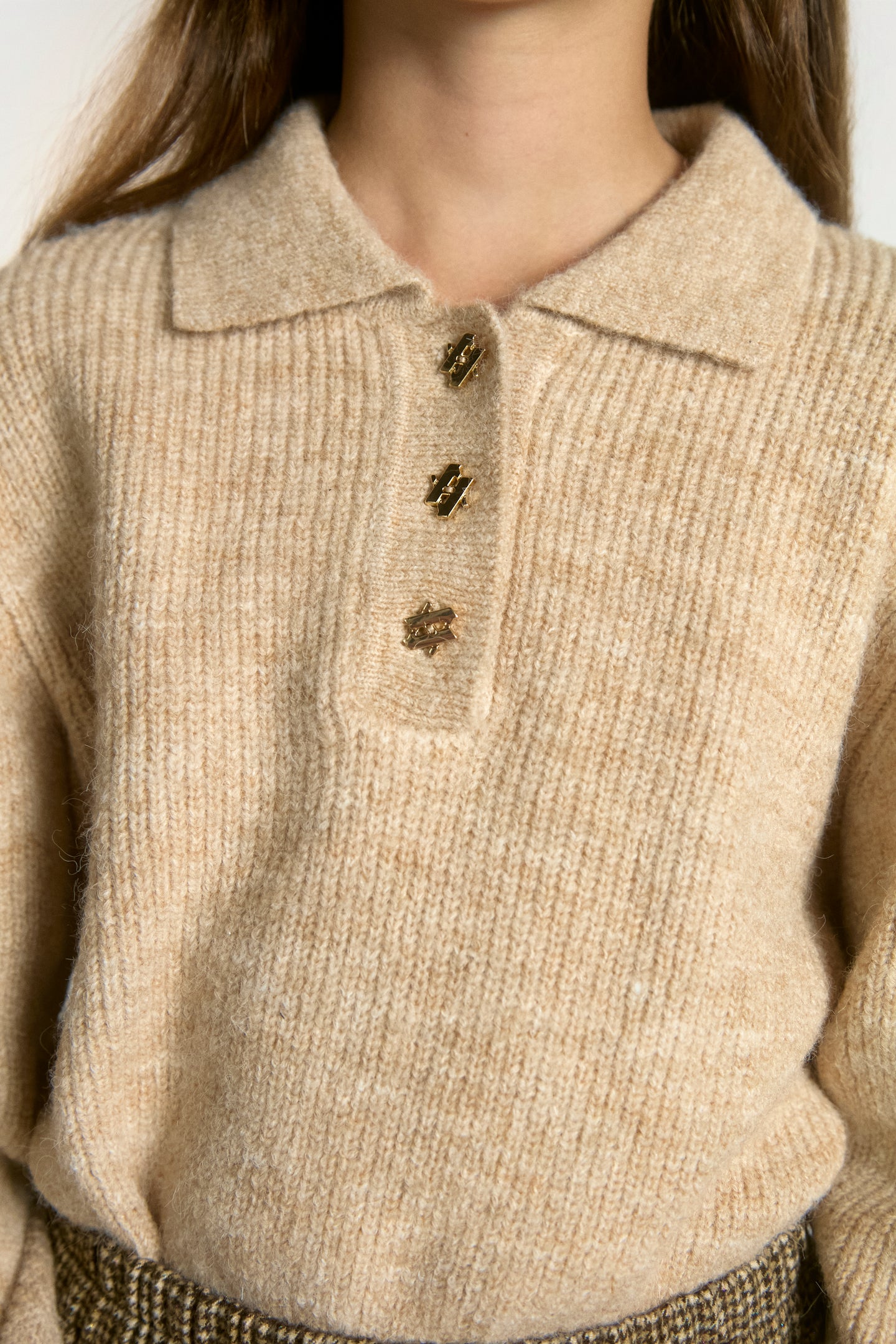Doux trui beige