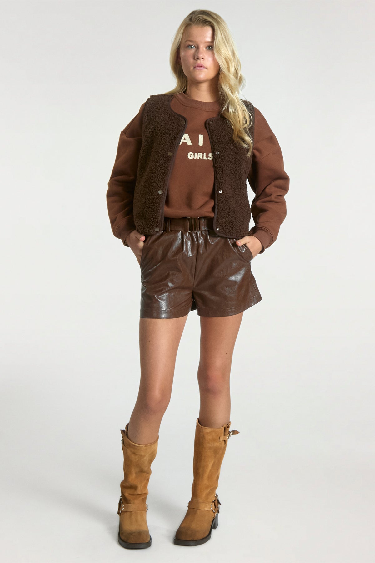 Zena sweater fudge