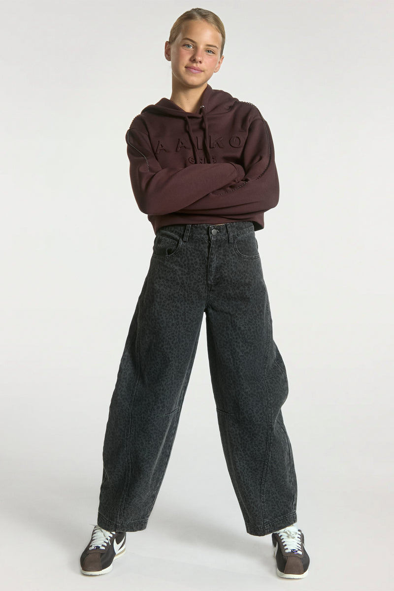 Quinn animal jeans grijs