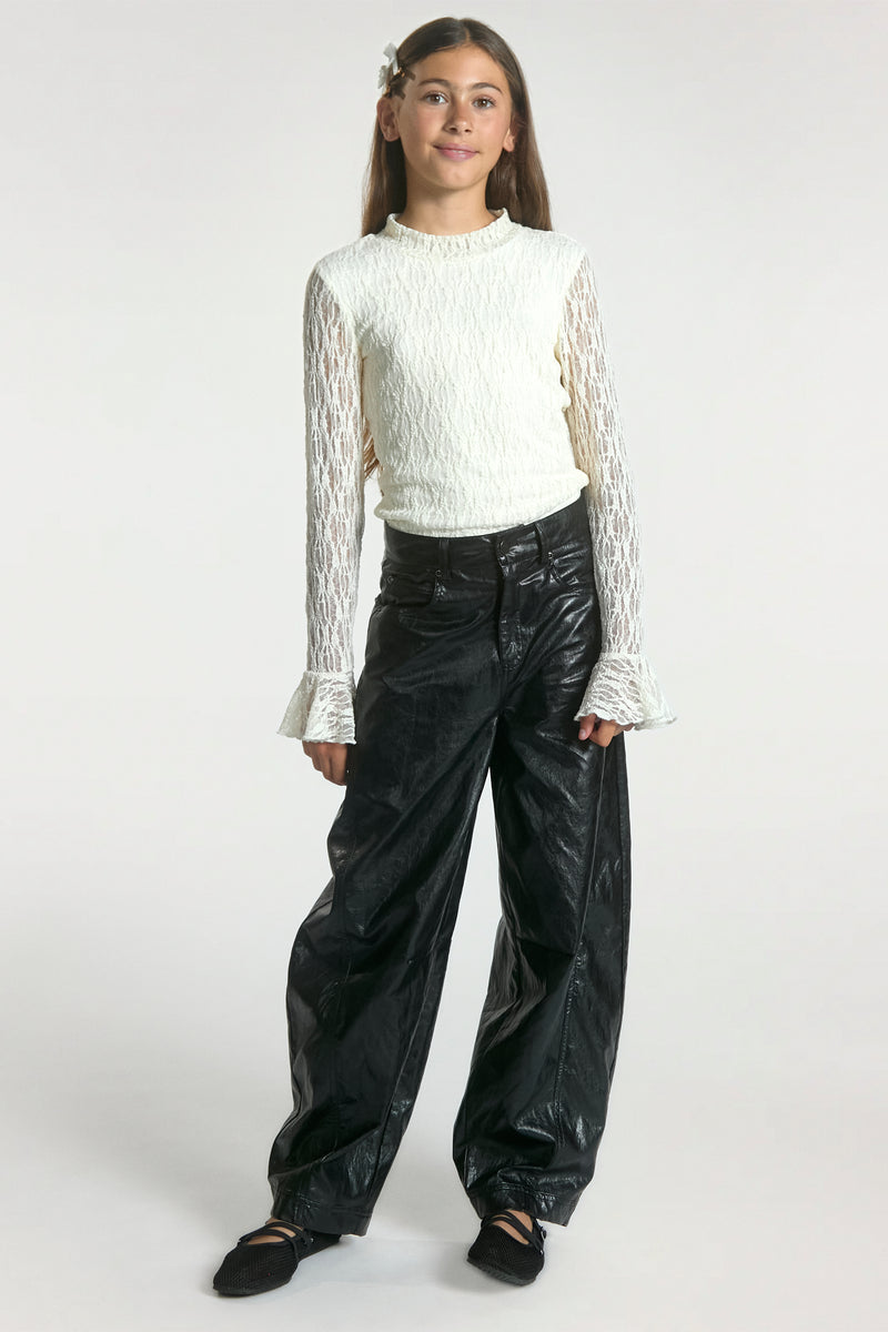 Quinn PU broek zwart