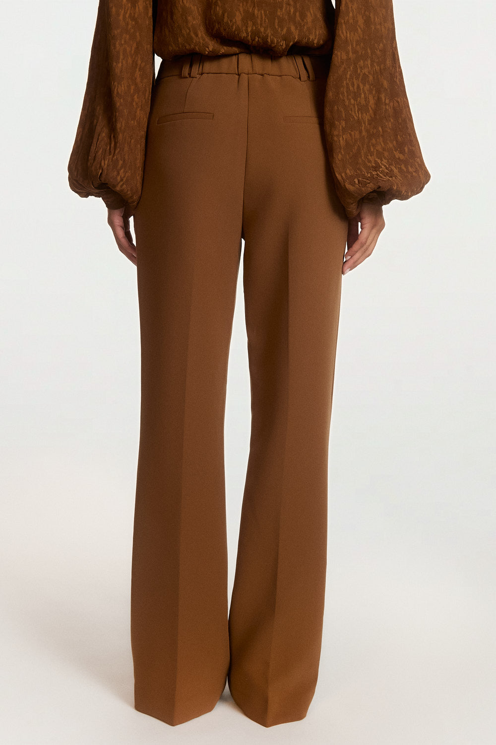Chantalle elasticated trousers brown 