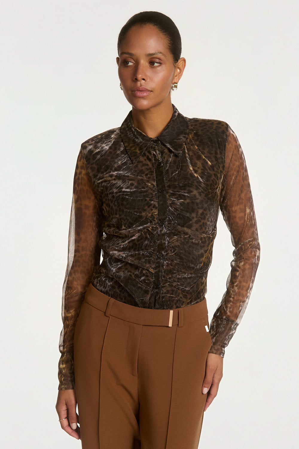 Vigo mesh top brown