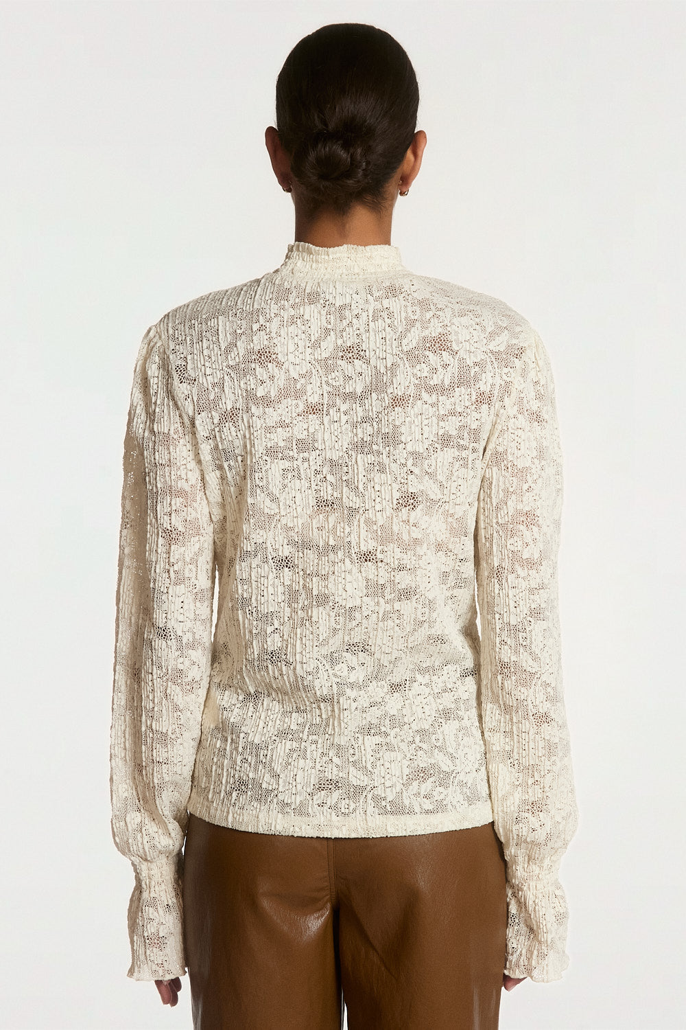 Tory plisse top cream