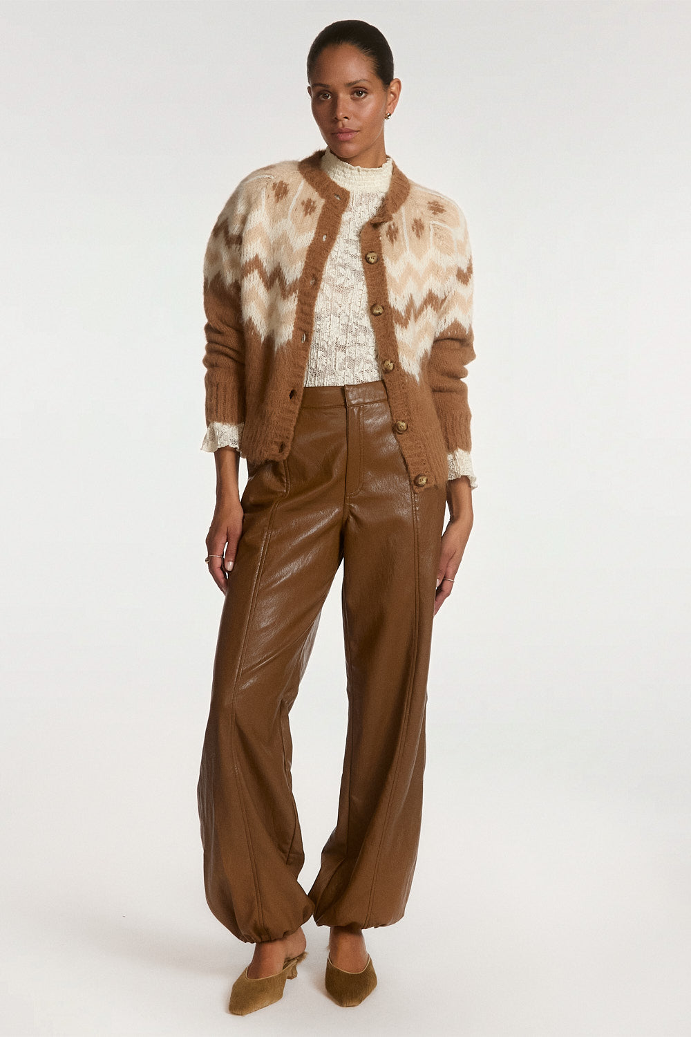 Tory plisse top cream