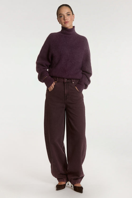 Channa sweater plum