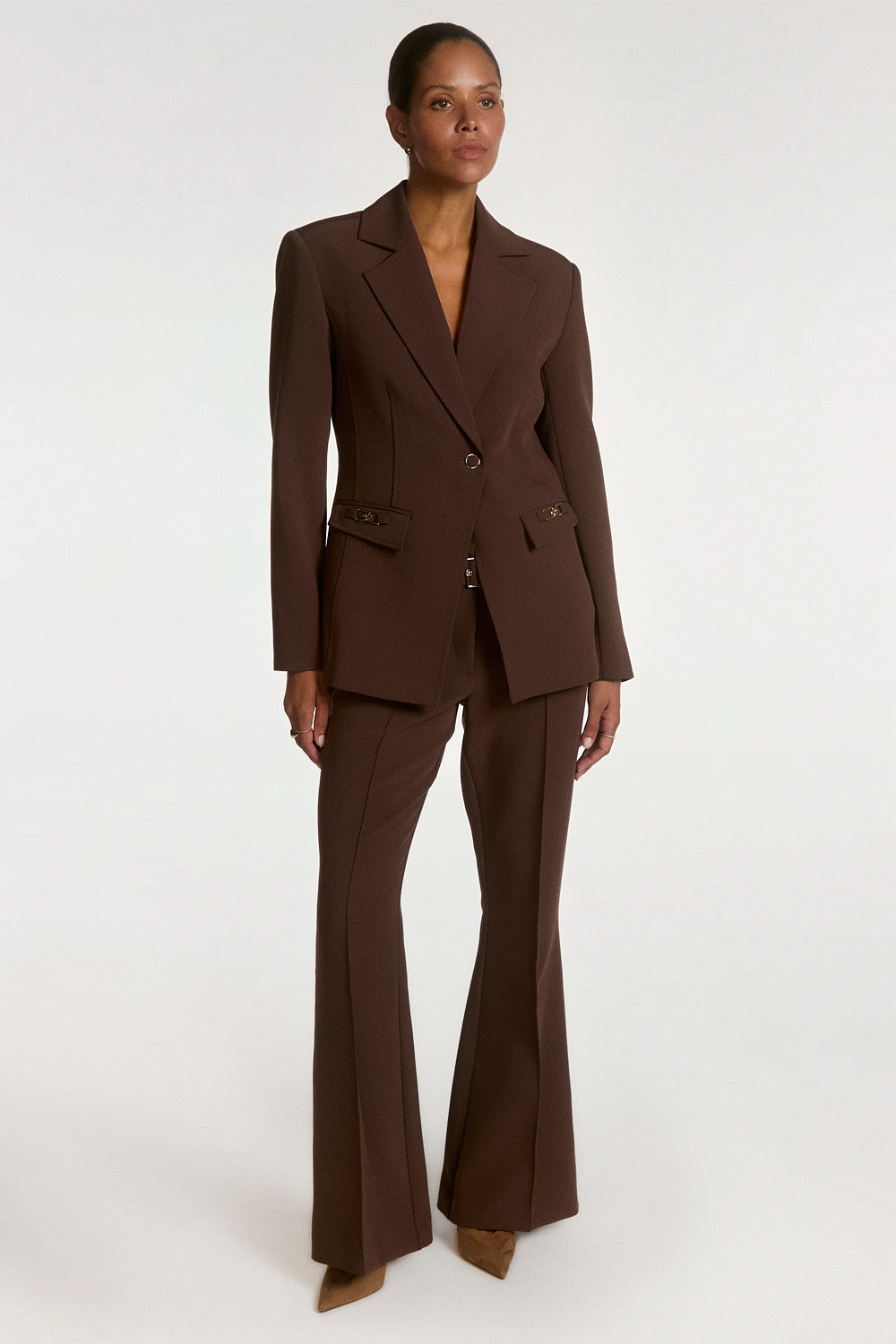 Toulon blazer donkerbruin